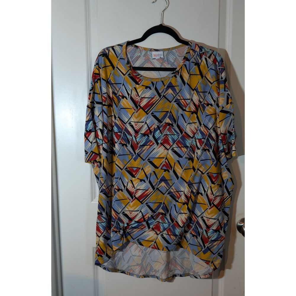 LuLaRoe Irma XL Multicolor Geometric Shapes